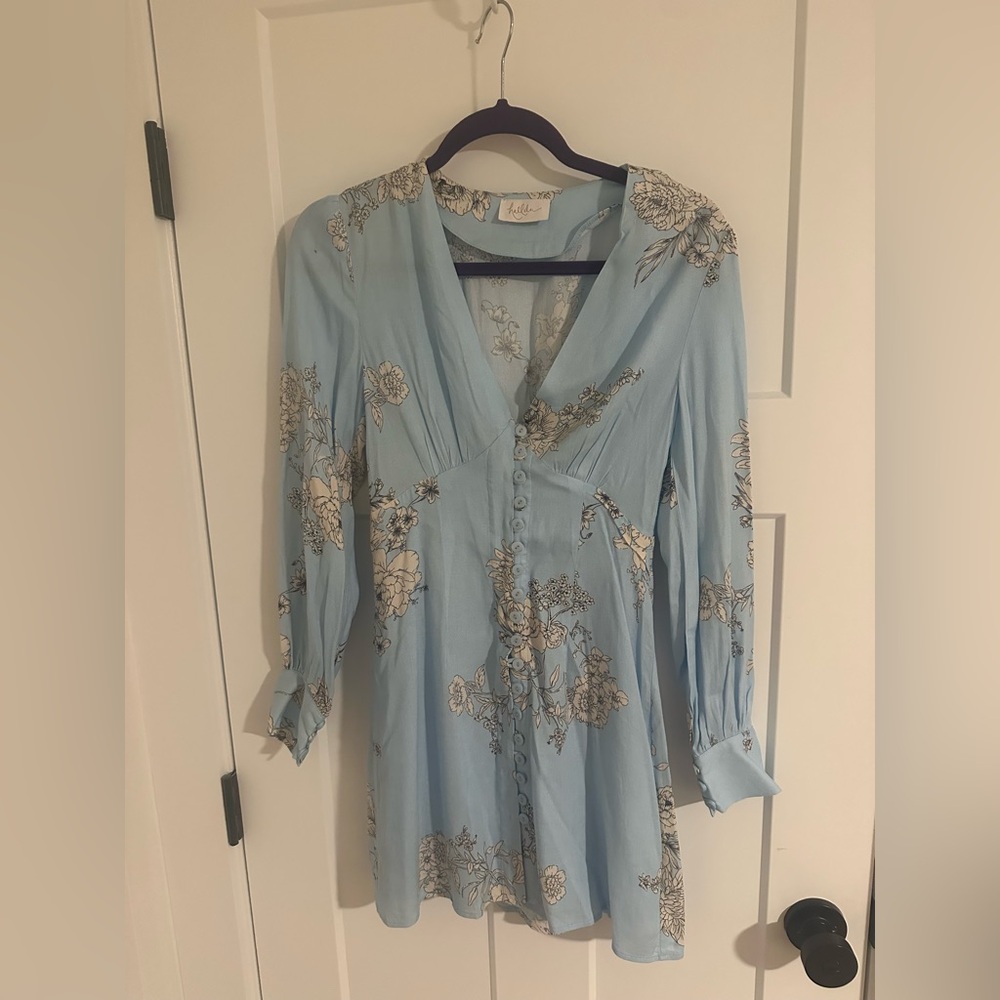 Light Blue Floral Dress size small